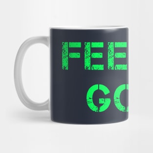 Good Feeling Text Casual Streetwear Mug